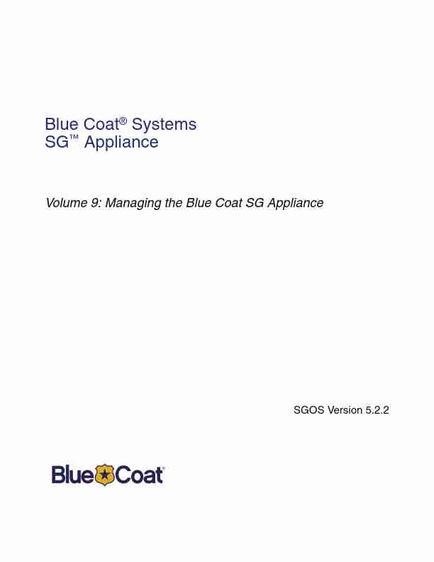 Blue Coat Systems Appliance Trim Kit SGOS Version 5 2 2-page_pdf